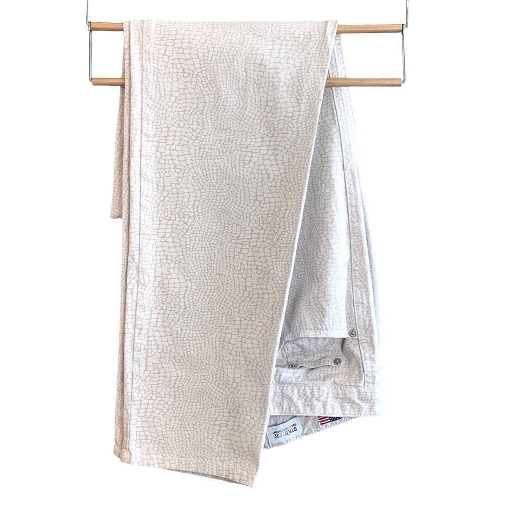 Fabrizio Gianni Snake Print Slim Fit Jeans